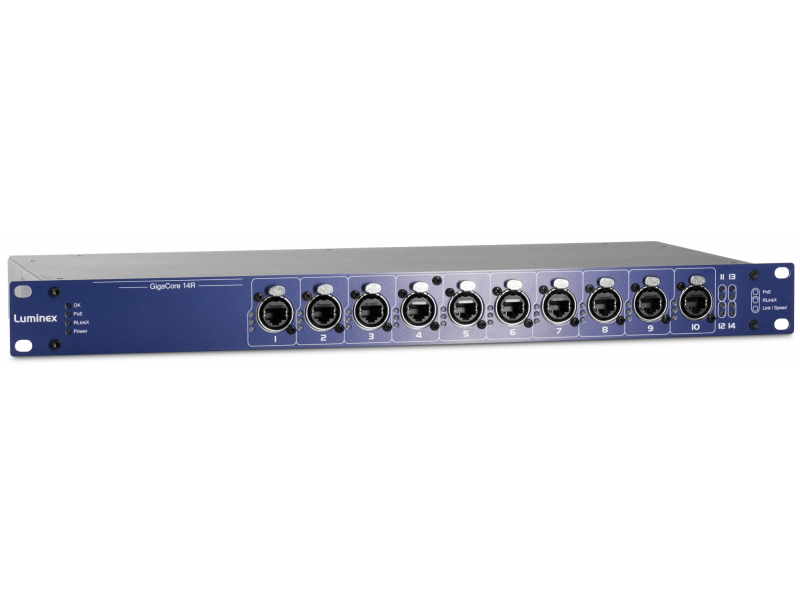 LUMINEX GigaCore 14R Ethernet switch  przełącznik siecowy AV
